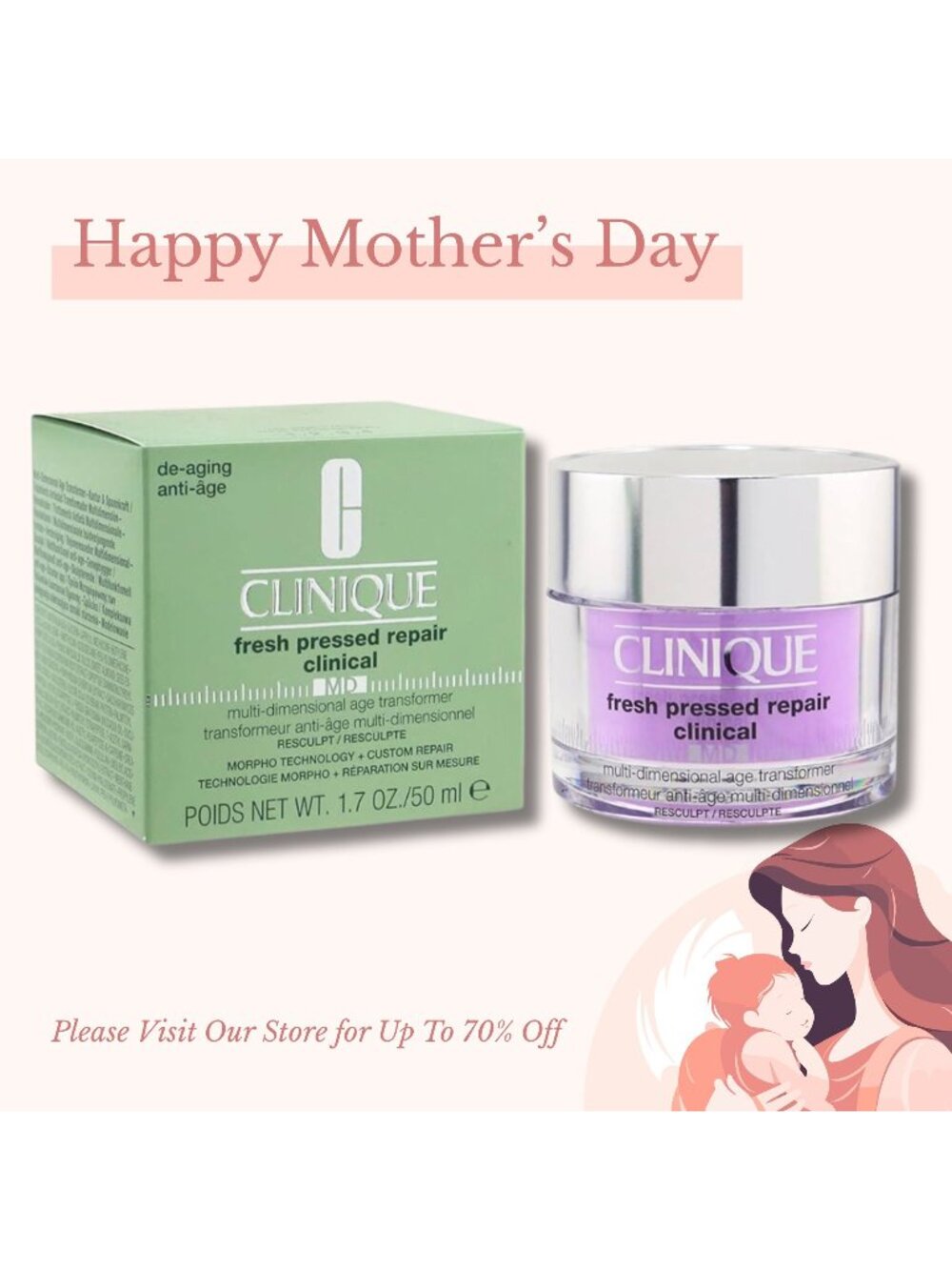 Clinique Fresh Pressed Repair Clinical Anti Aging Resculpt-1.7 Oz